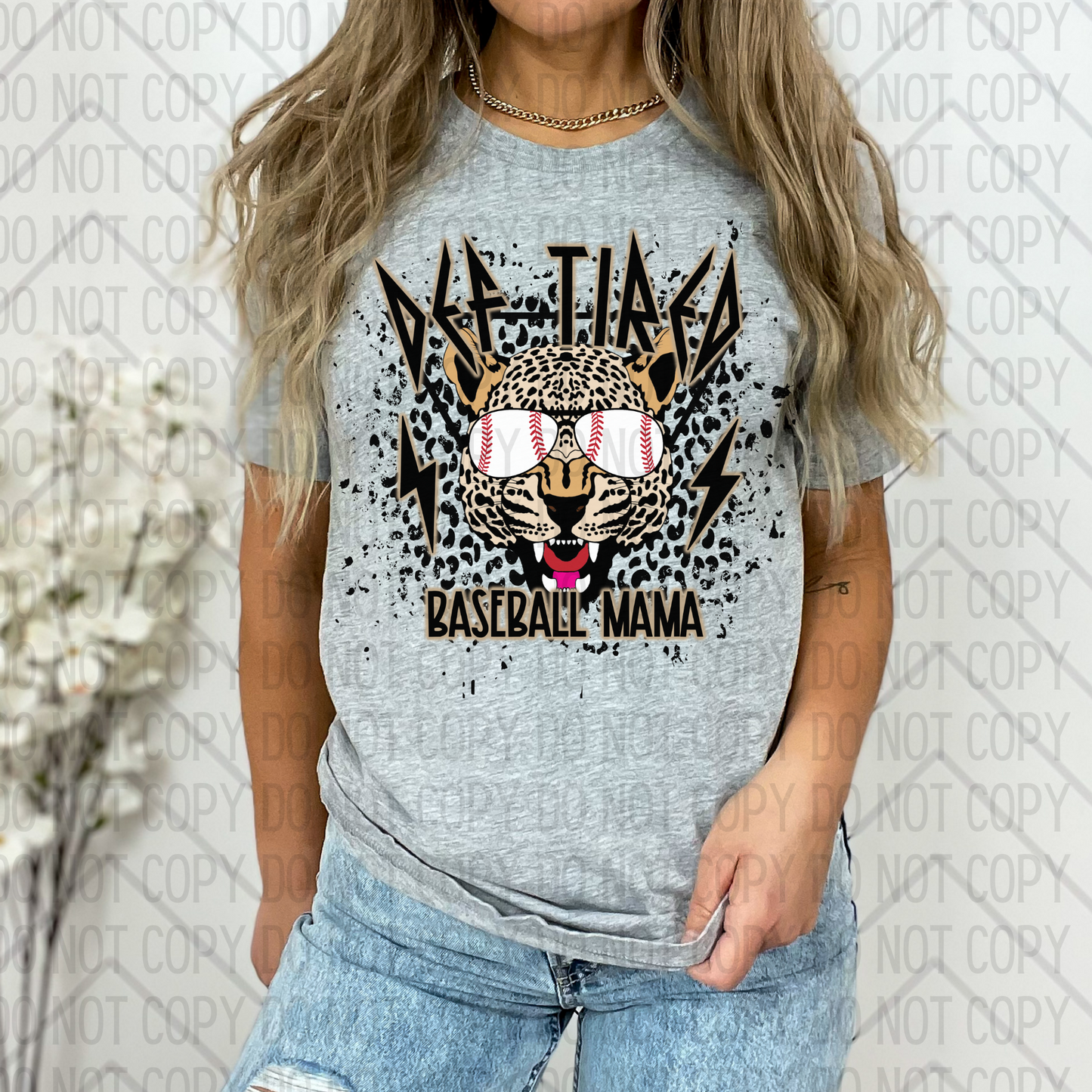 Def Tired Baseball Mama DTF