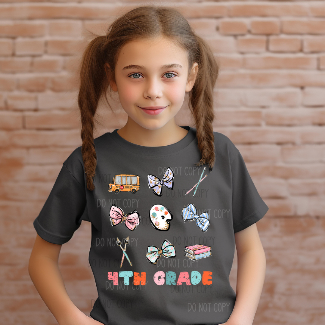 Pastel Back To School Collage DTF