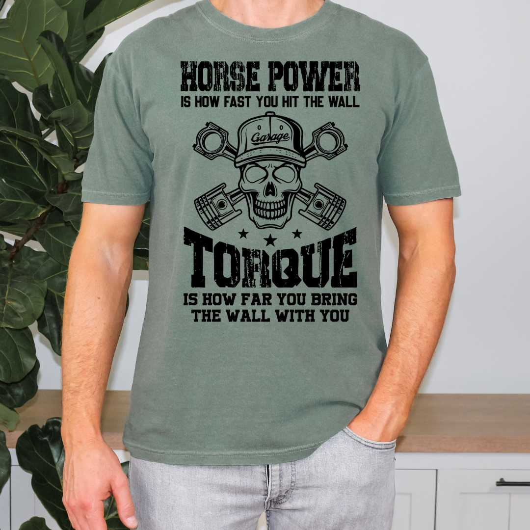 Horse Power and Torque DTF Transfer