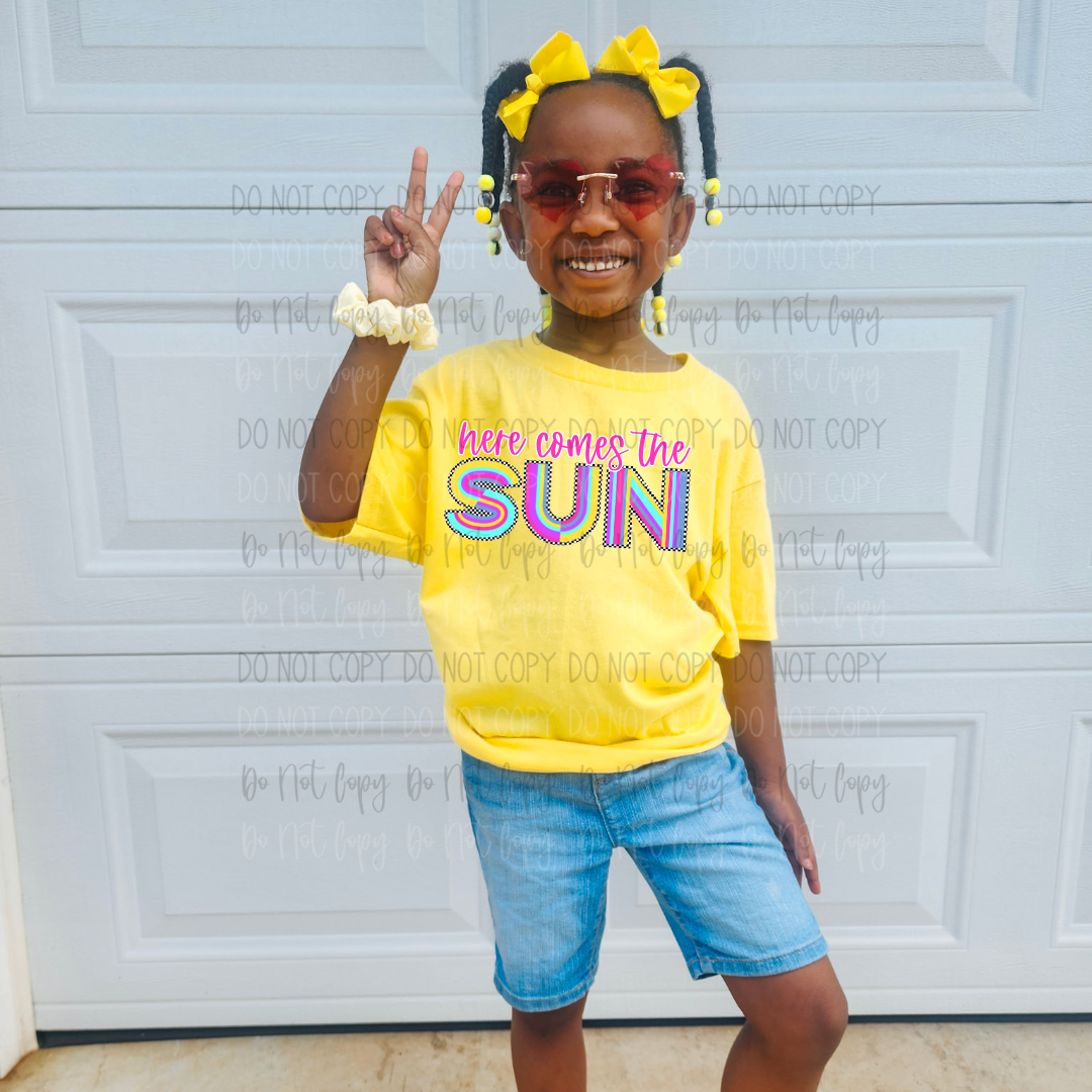 Here Comes The Sun DTF Transfer