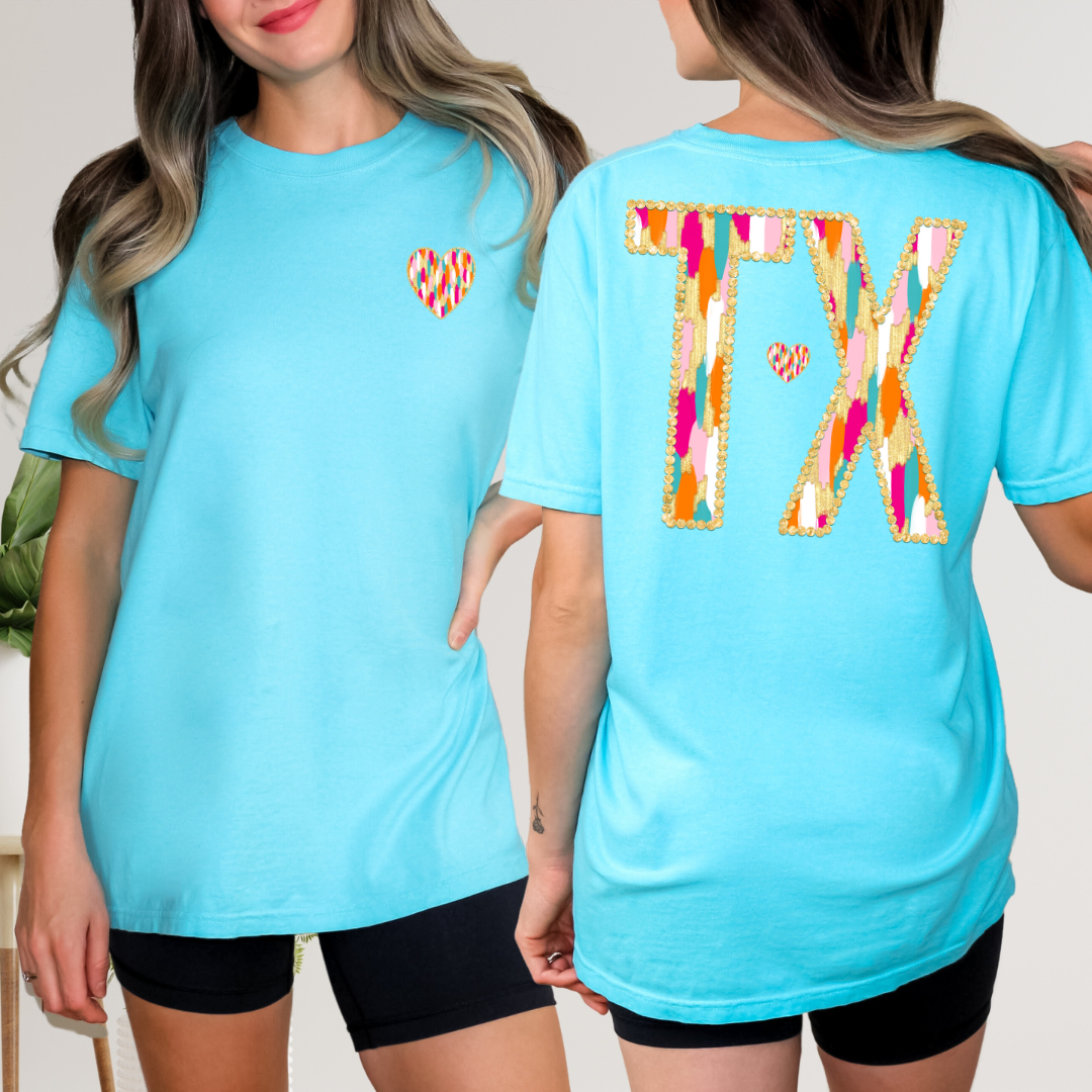 *Bright Brush State Front Back DTF Transfer