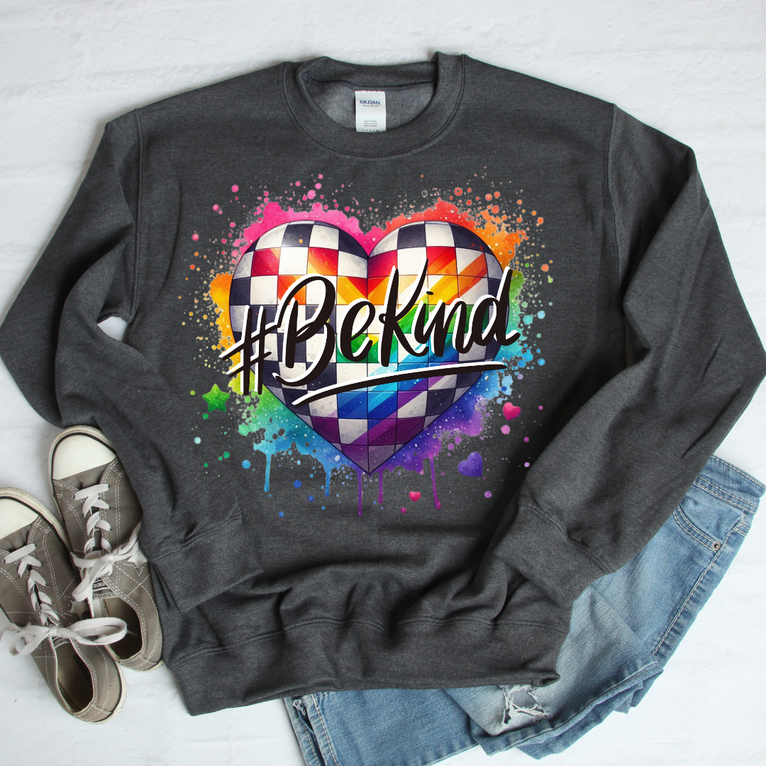 Be Kind Painted Heart