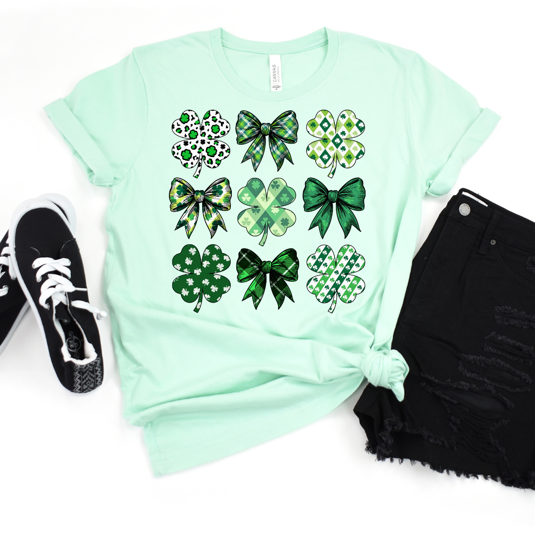St Patty Bow Collage DTF Transfer