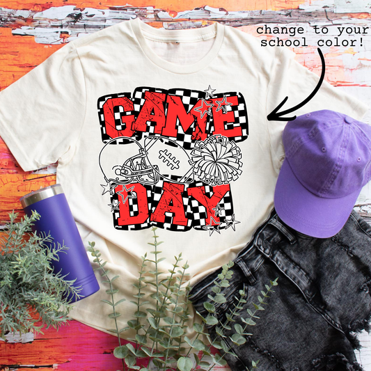 Game Day Grunge ~ Team Color DTF Transfer