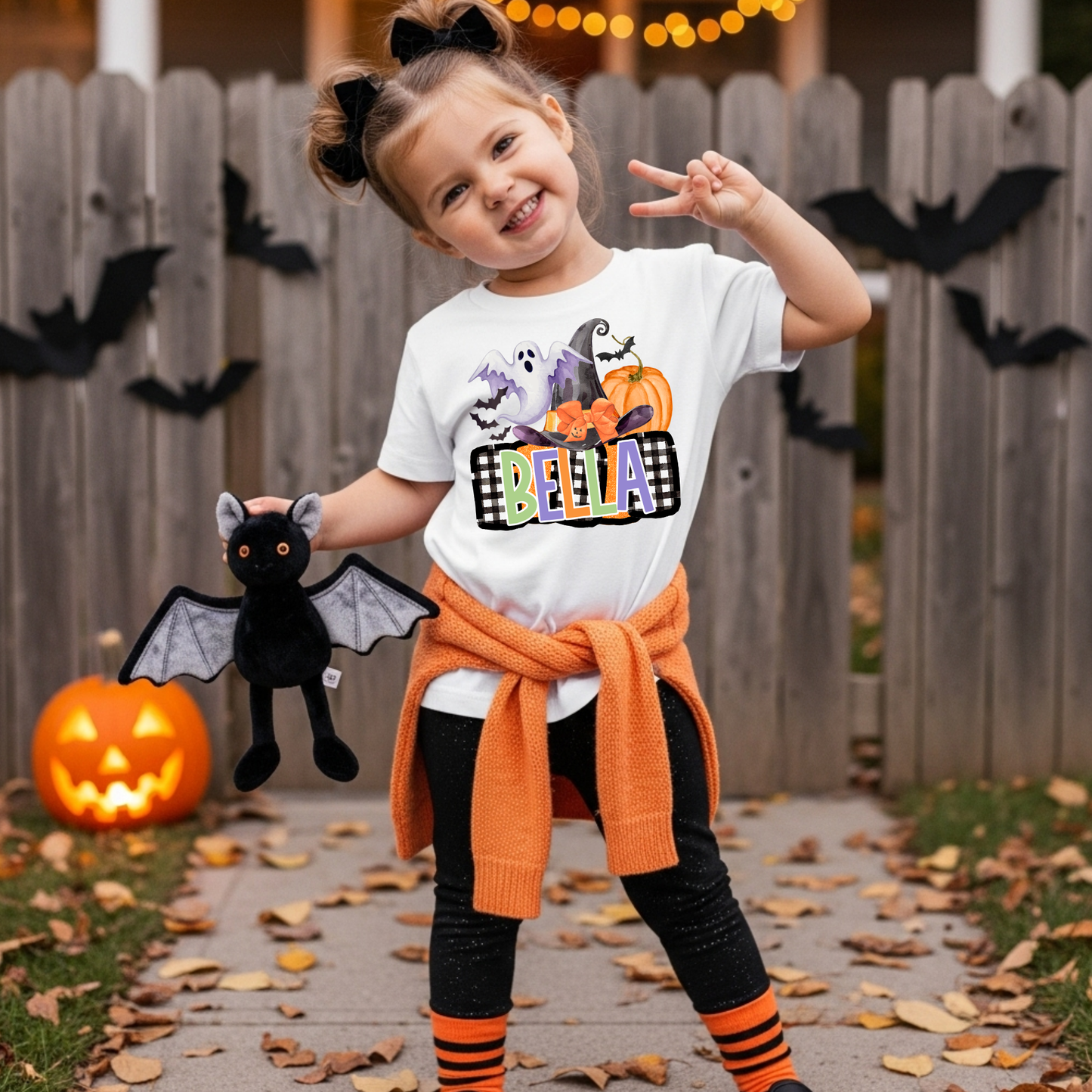 Custom Halloween Name Frame DTF Transfer