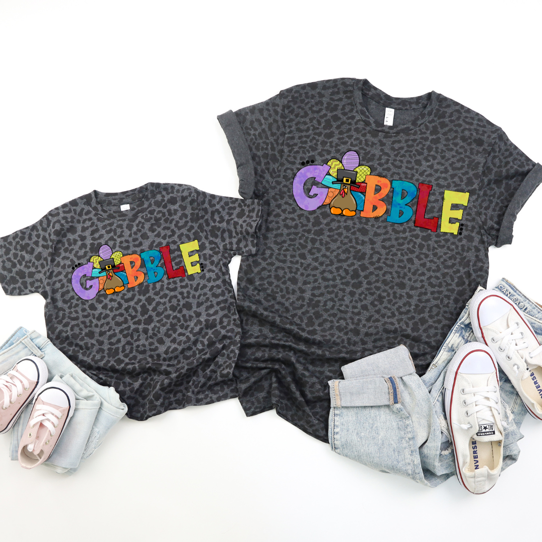 Gobble Turkey Doodle DTF