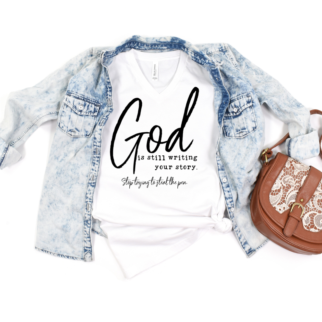 God Is Still Writing Your Story DTF Transfer