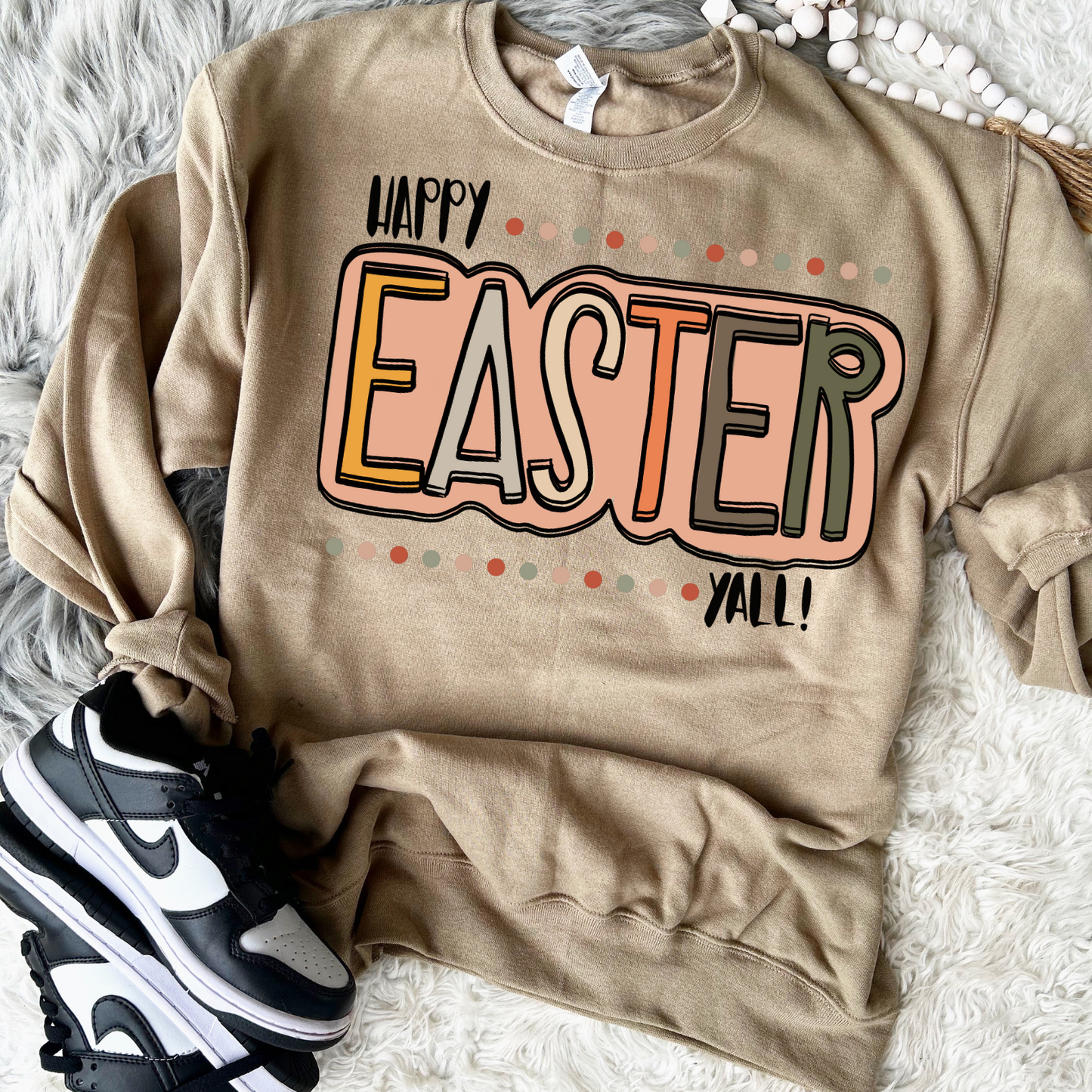 Happy Easter Ya'Ll Boho DTF Transfer