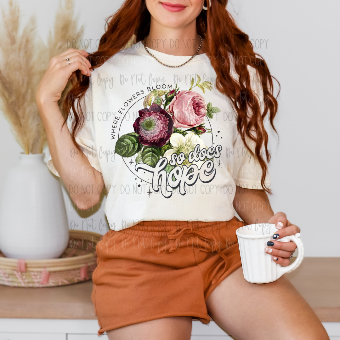 Hope Blooms DTF Transfer