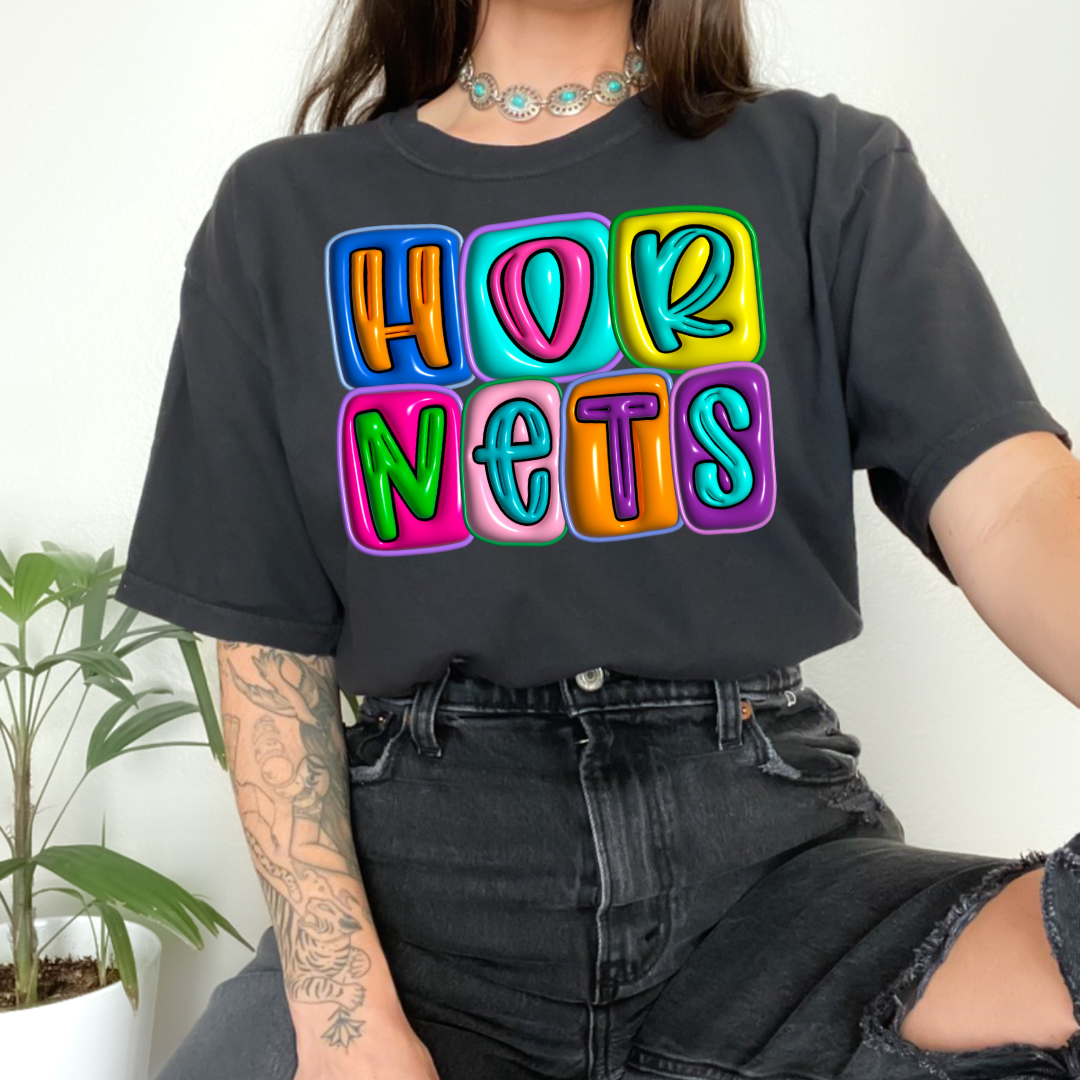 Hornets Inflated DTF Transfer