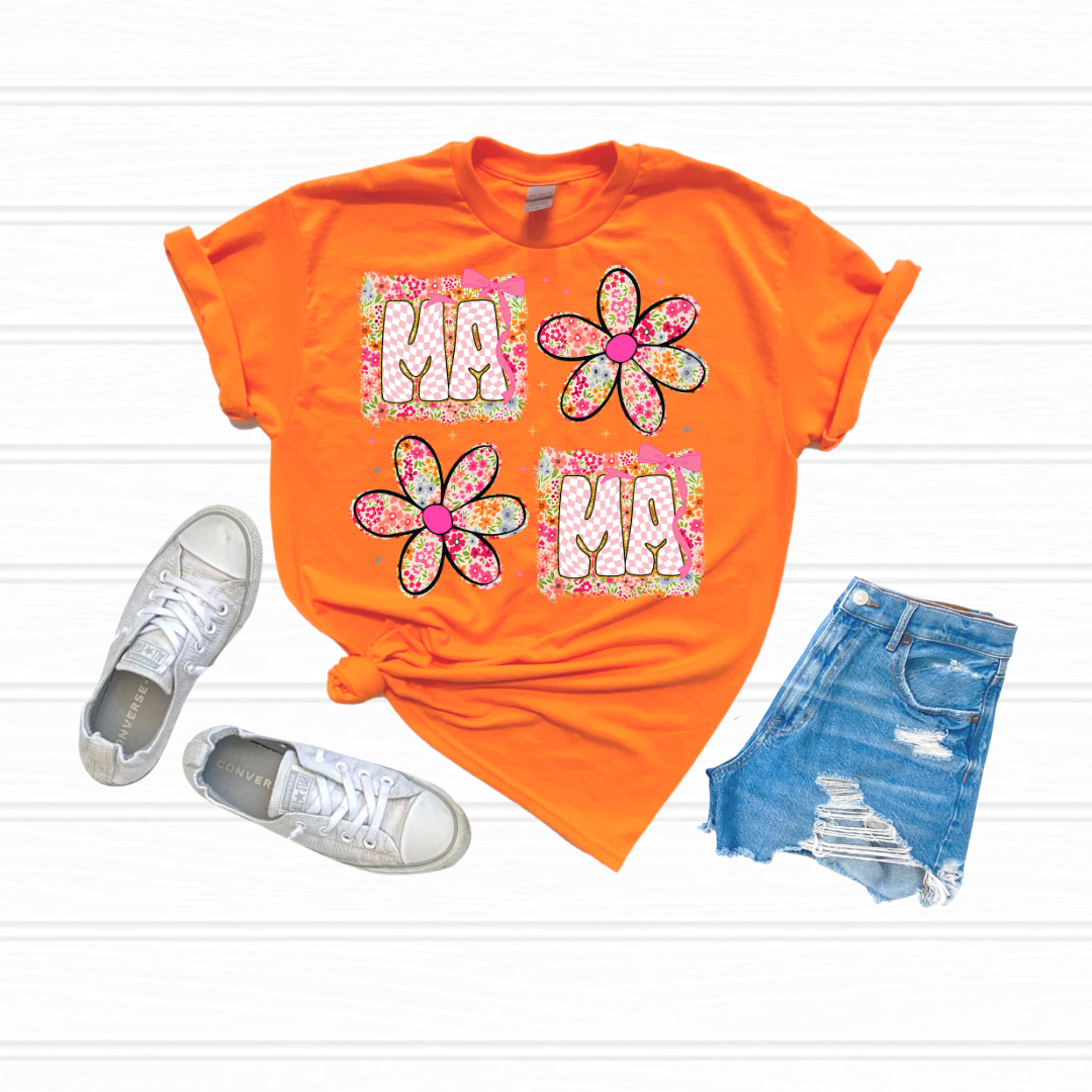 Mama Floral Patches DTF Transfer