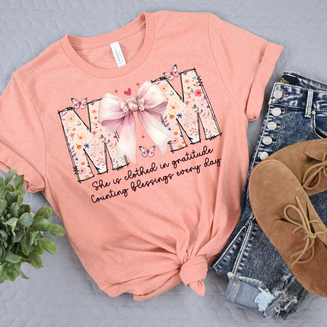 Mom Clothed In Gratitude DTF Transfer