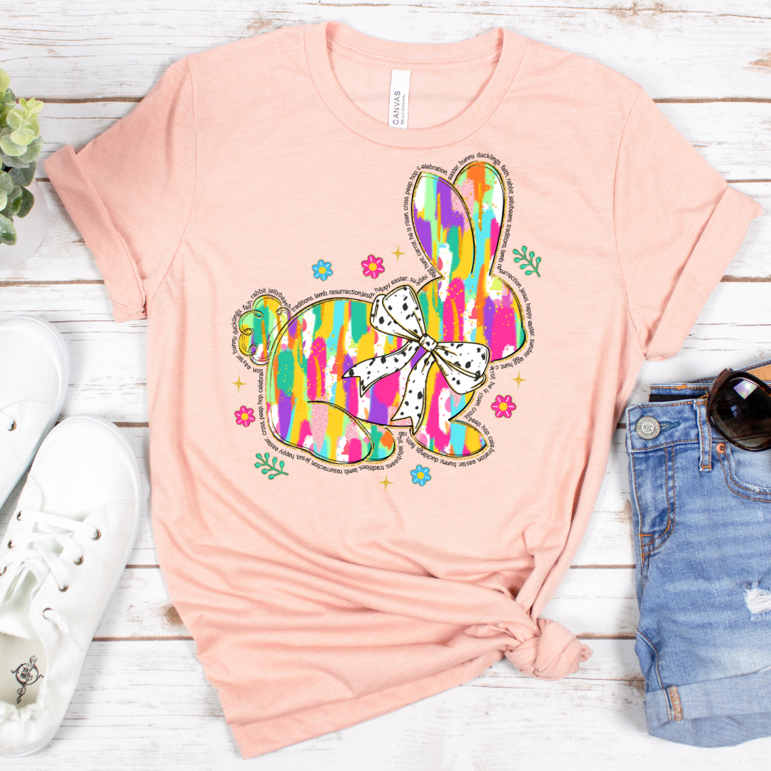 Painted Bunny DTF Transfer