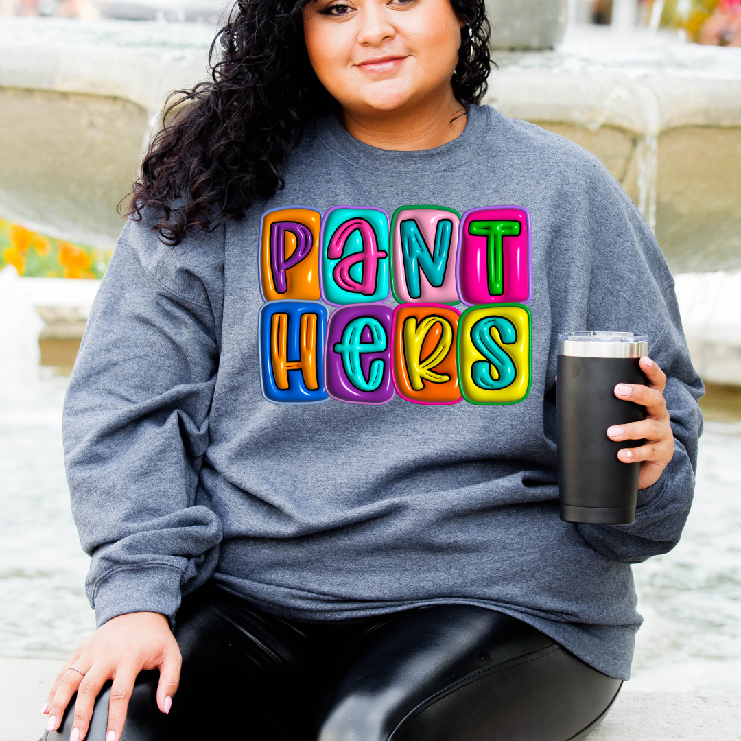 Panthers Inflated DTF Transfer