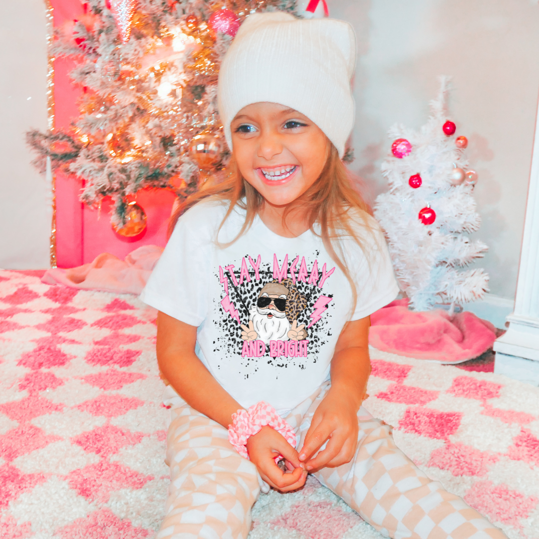 Pink Stay Merry And Bright DTF
