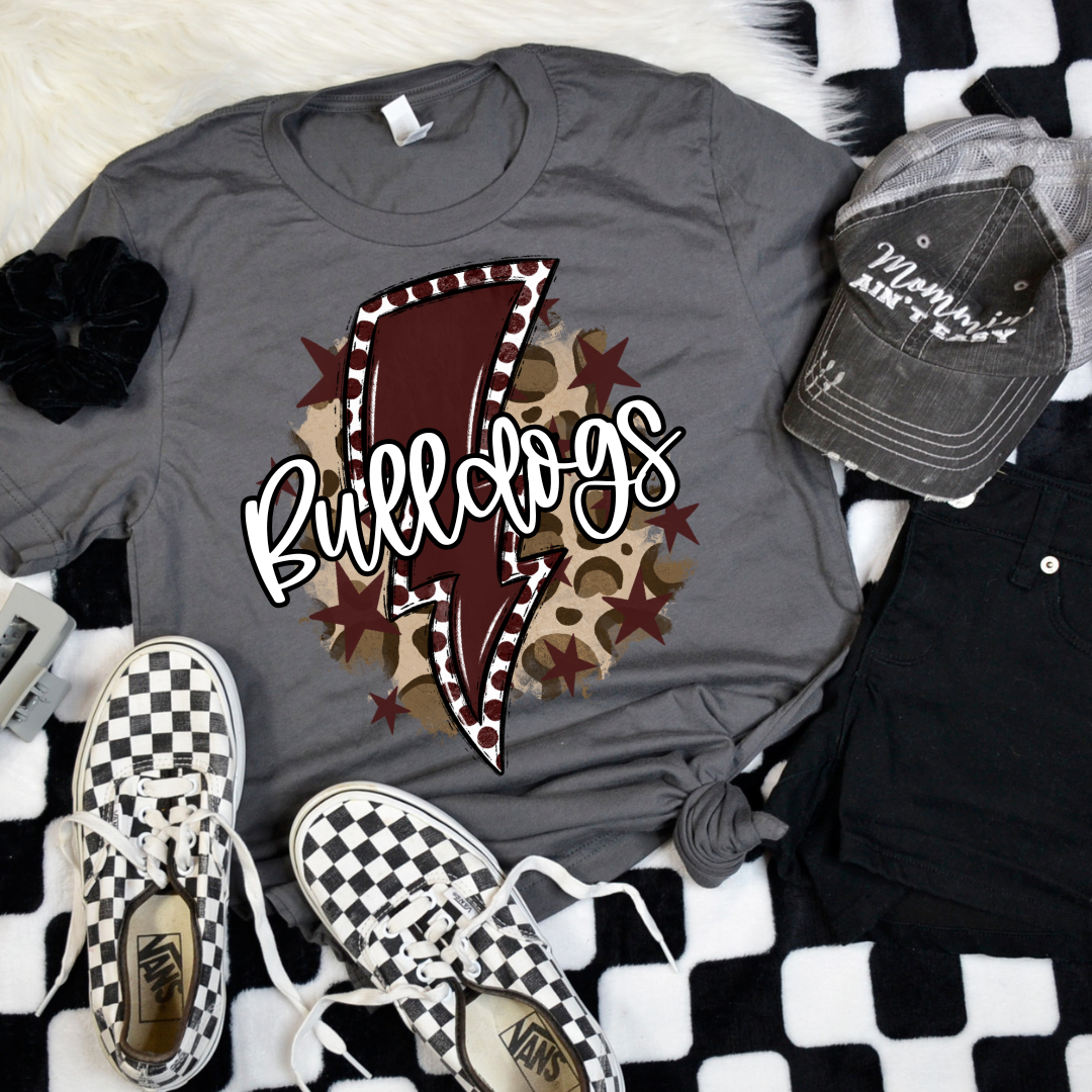 Leopard Mascot Bolt DTF Transfer