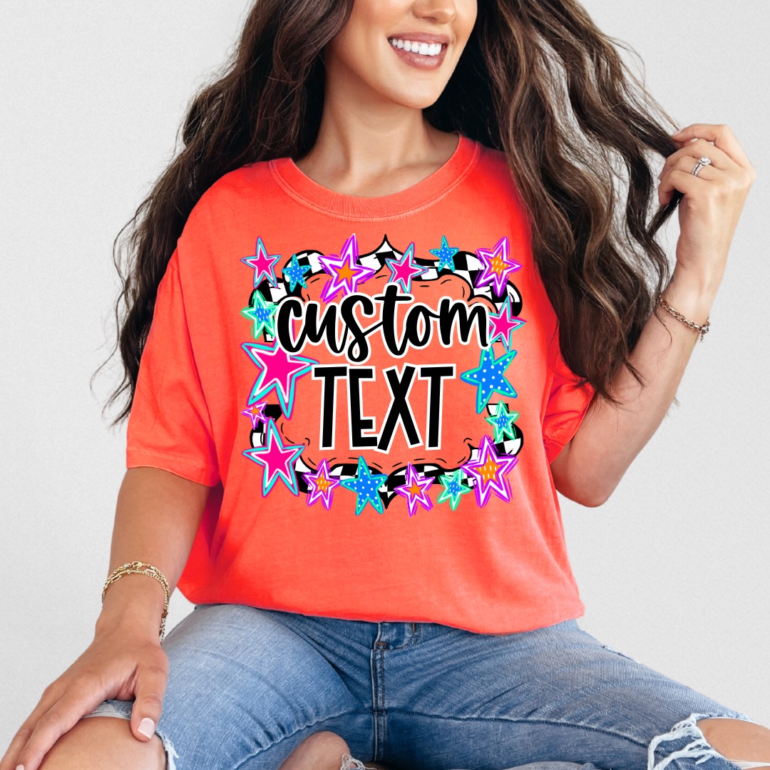 *Custom Stars Frame DTF Transfer