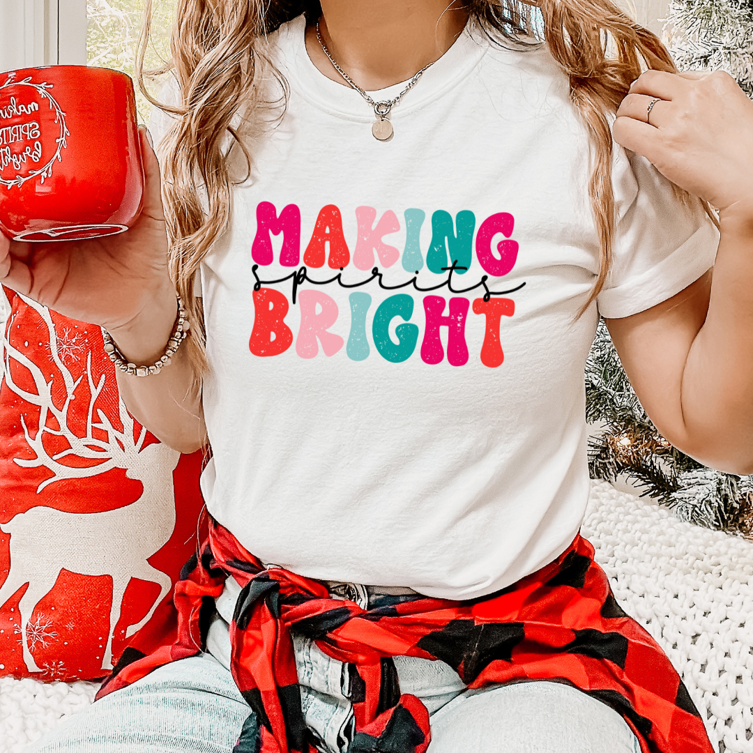 Making Spirits Bright Pastel DTF