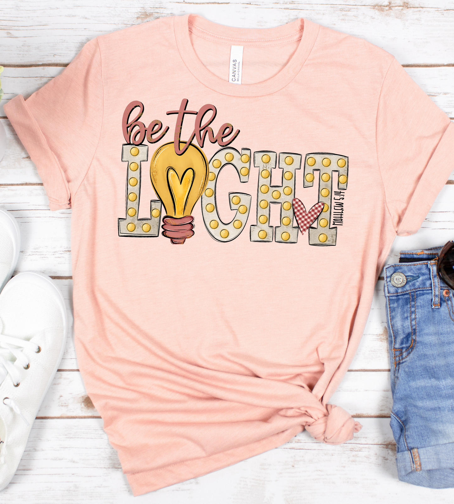 Be The Light Lightbulb DTF Transfer
