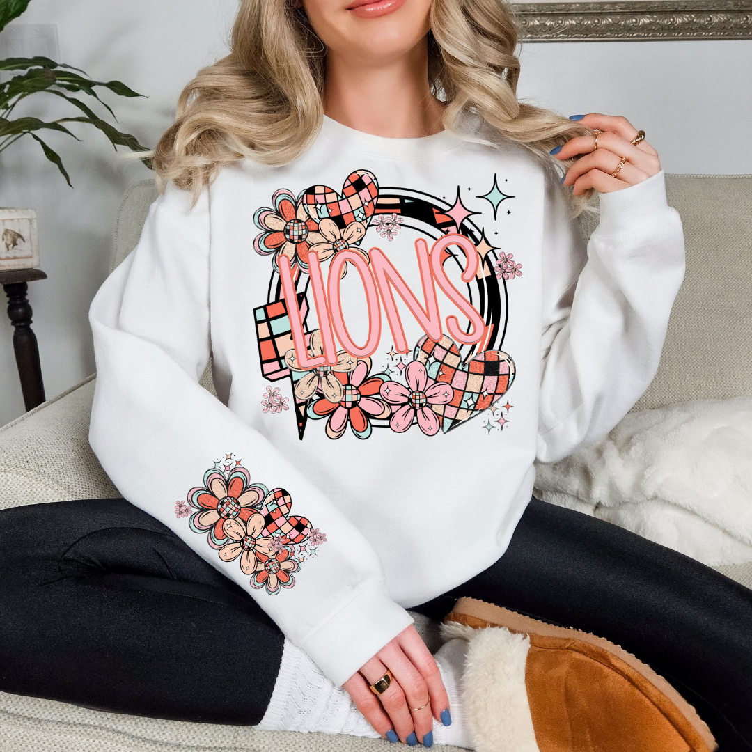 *Disco Daisies Mascot w/ Sleeve DTF Transfer