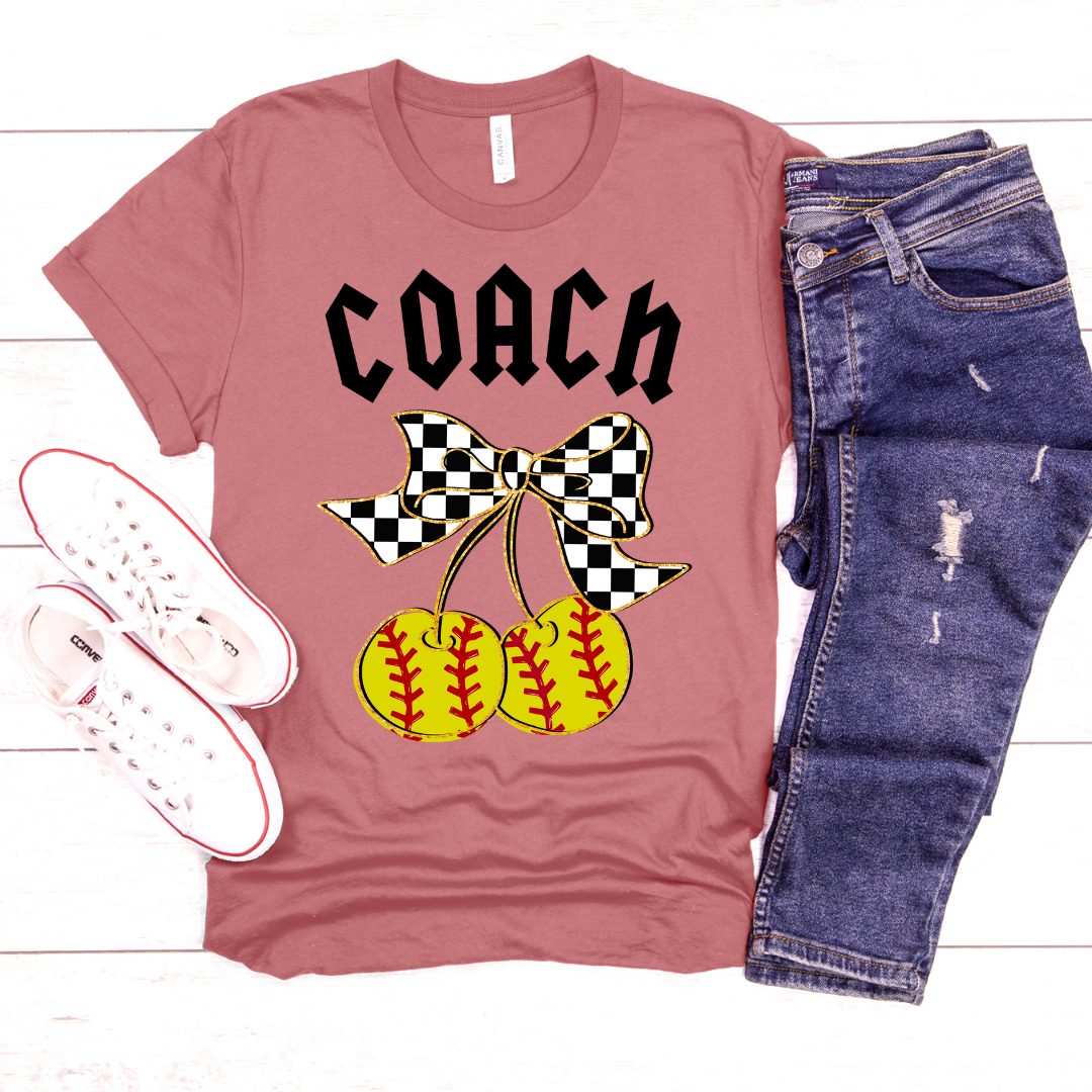 Softball Cherries DTF Transfer