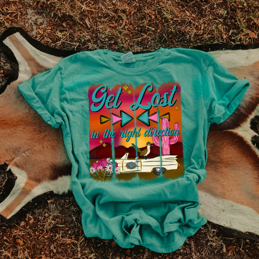 Get Lost In the Right Direction DTF Transfer