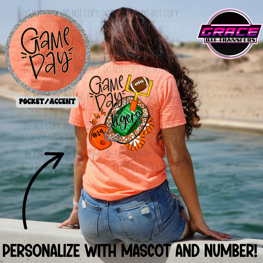 *Custom Game Day Football Stadium Front Back DTF Transfer