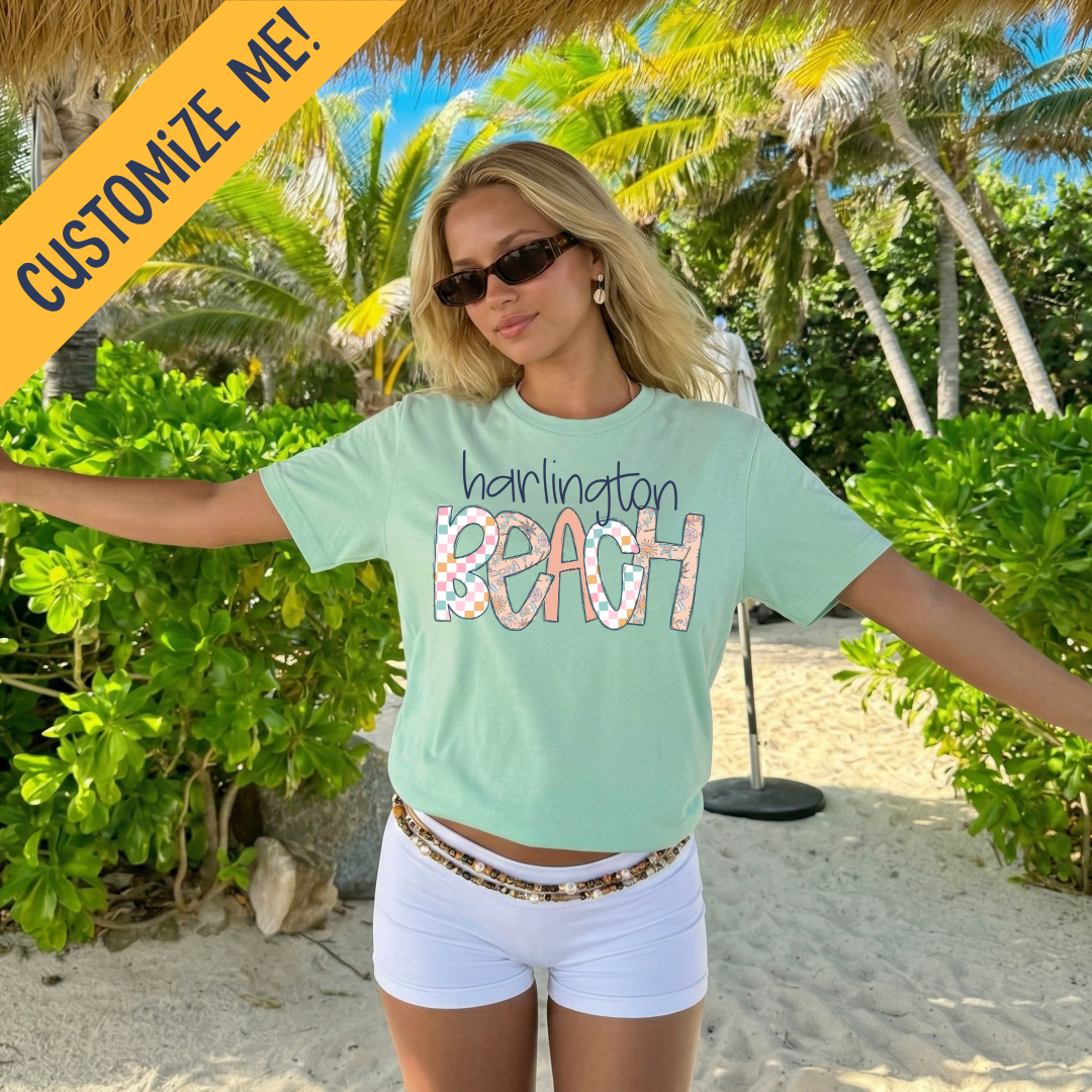 Custom Boho Beach DTF Transfer