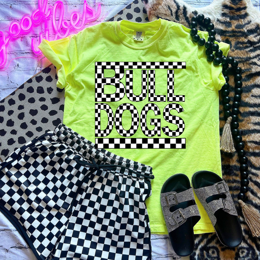 Checkered Sports Mascots DTF Transfer