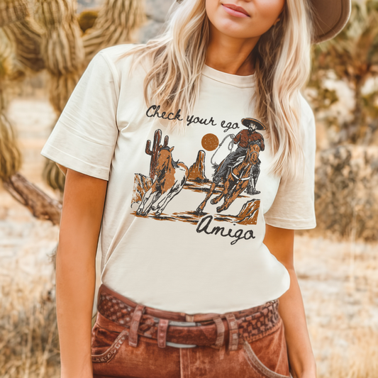 Check Your Ego Amigo DTF Transfer