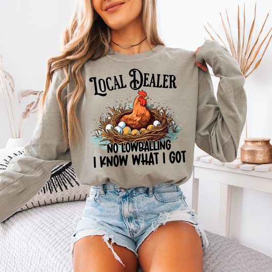 Local Egg Dealer DTF Transfer