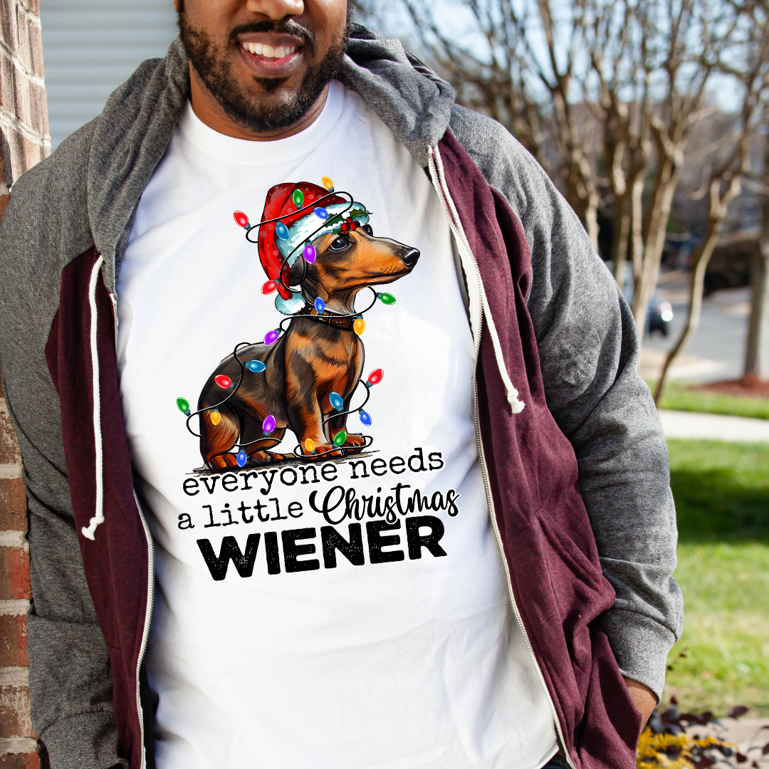 Christmas Weiner DTF Transfer