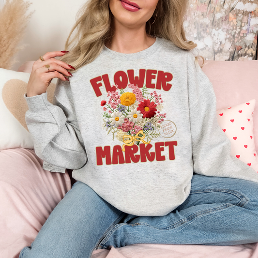 Flower Market Knit DTF Transfer