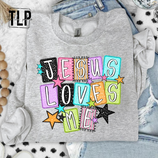 Jesus Loves Me DTF Transfer