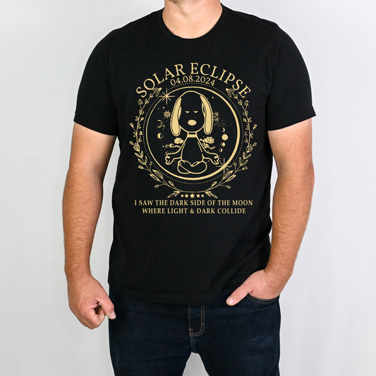 Solar Eclipse Puppy Dog DTF