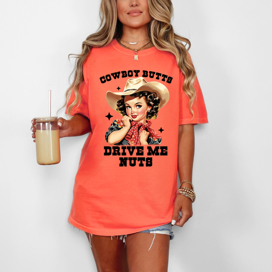 Cowboy Butts Drive Me Nuts DTF Transfer
