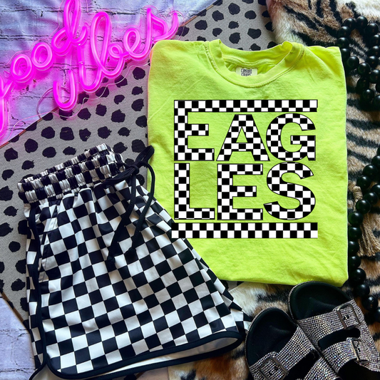 Checkered Sports Mascots DTF Transfer