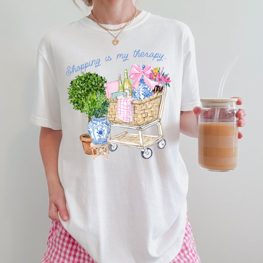 Shopping is my Therapy DTF Transfer