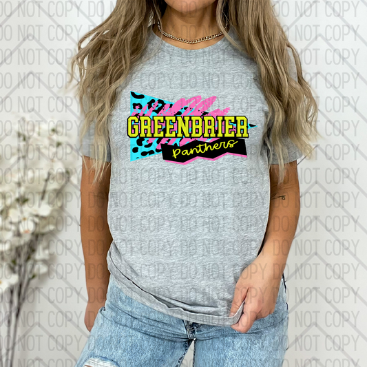 Greenbrier Panthers Fan Flag DTF