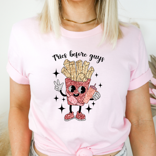 Fries Before Guys Glitter DTF