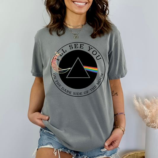 See You On The Dark Side Rainbow Triangle DTF