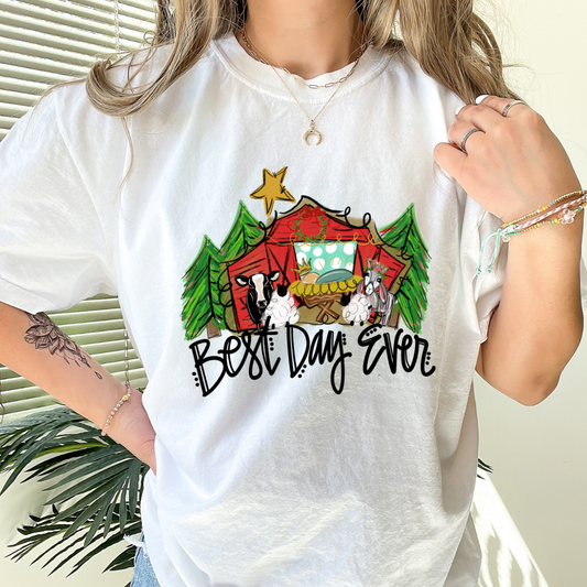 Best Day Ever Nativity DTF
