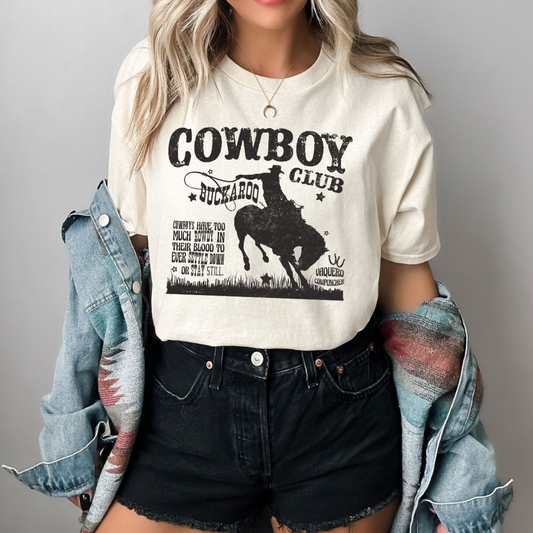 Cowboy Buckaroo Club DTF Transfer