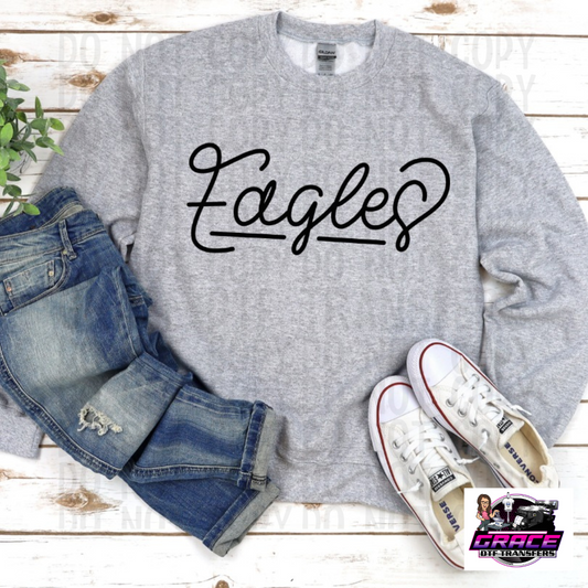 Eagles Hand Lettered DTF