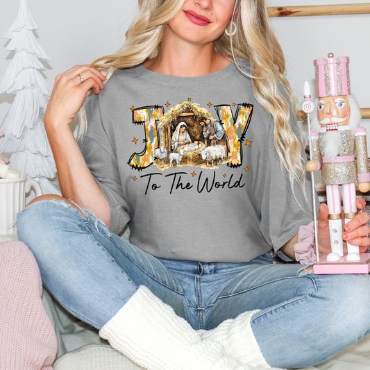 Joy To The World DTF Transfer