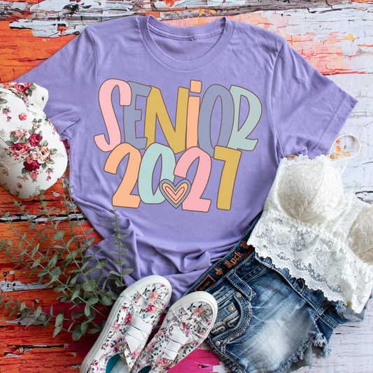 Senior 2027 Pastel DTF Transfer