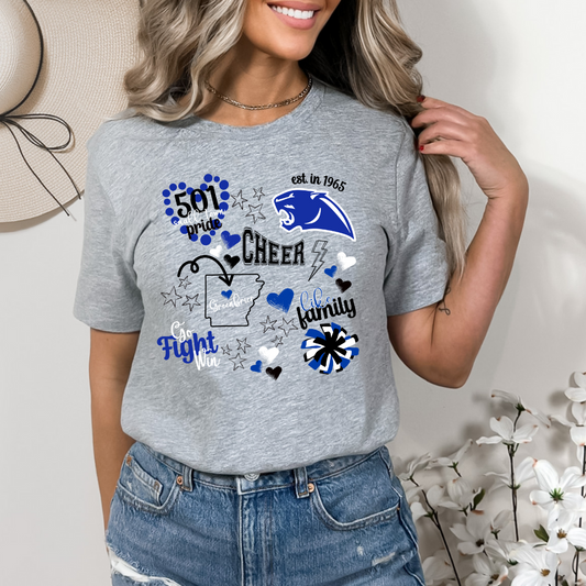 501 Cheer Collage DTF