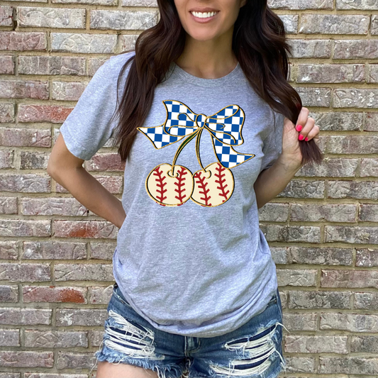 Coquette RWB Baseballs DTF Transfer