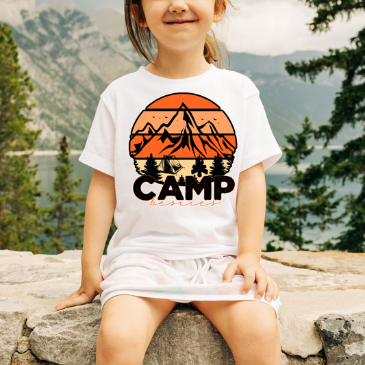 Camping Besties Circle DTF Transfer