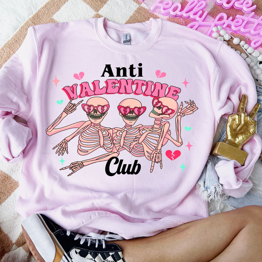 Anti Valentines Club DTF Transfer